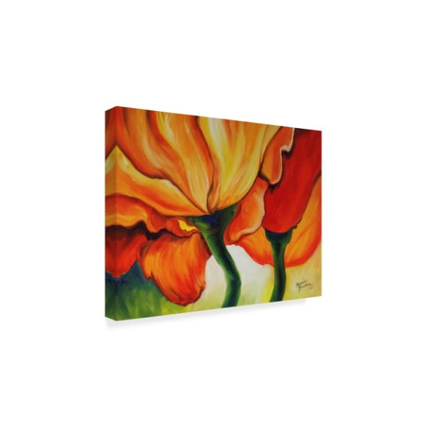 Marcia Baldwin 'Golden Poppy Abstract' Canvas Art,24x32